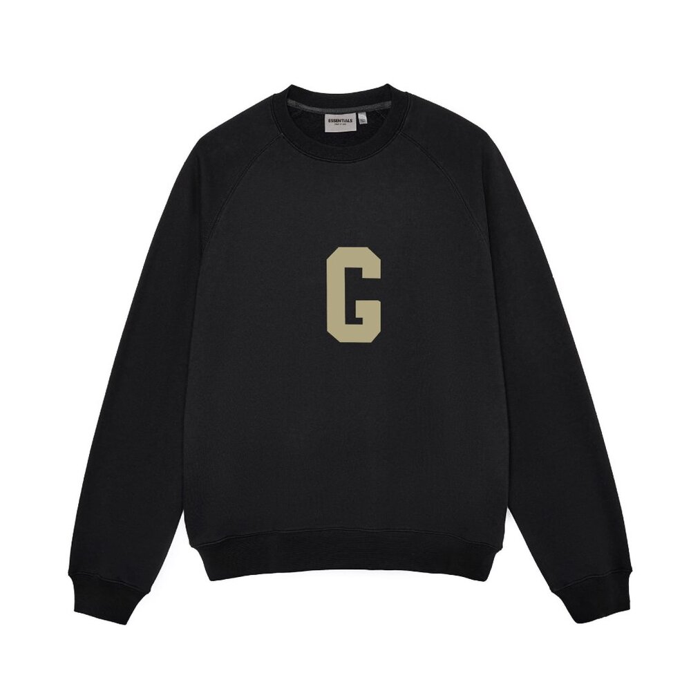 Fear of God Essentials G-Letter Flocked Print Streetwear Hoodie Season 7